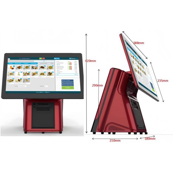 Buy 15.6inch Single Screen POS Machine Retail / Restaurant Cash Register at wholesale prices