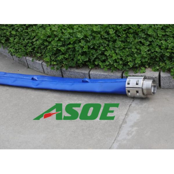 Buy Groundwater Extracting Blue Dewatering Pump Hose 10 Inch Large Diameter at wholesale prices