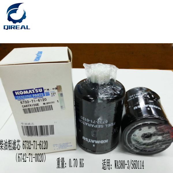 6732716120 6732-71-6120 Fuel Water Separator For WA380-3 / S6D114