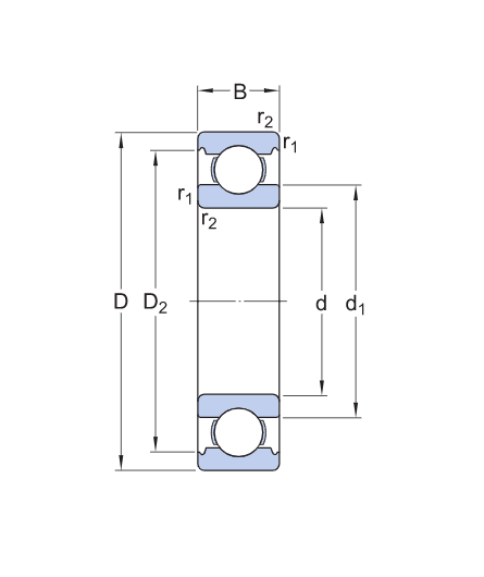 12*32*10mm Deep groove ball bearing 6301ZZ 6301RS 6301C3 CHROME STEEL Material P0 P5