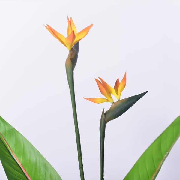 artificial plant manufacturer 150cm artificial bird of paradise plant with realistic flower for indoor decoration