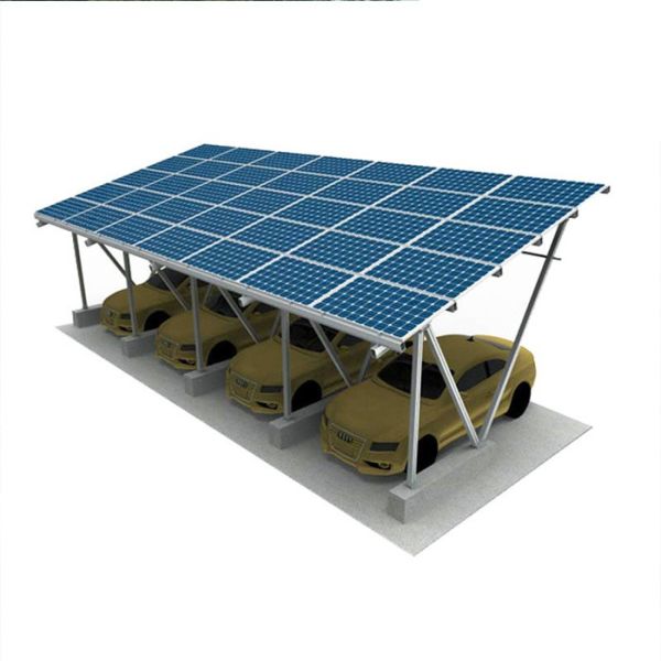 Buy Galvanized Metal Solar Power Parking Lot Carport Structures 5deg-15deg at wholesale prices
