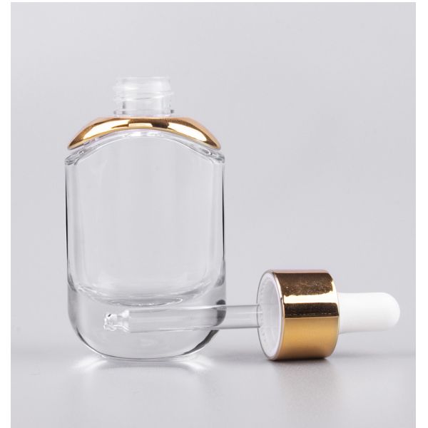 Other Cosmetic CUSTOM Empty Oval Unique Essential Oils Glass Dropper Bottle for Hair Oil 15ml 30ml 50ml 1oz 2oz