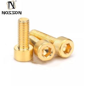Metric Brass Cylinder Head Bolts for Construction DIN Standard M2 M2.5 M3 M4 M5