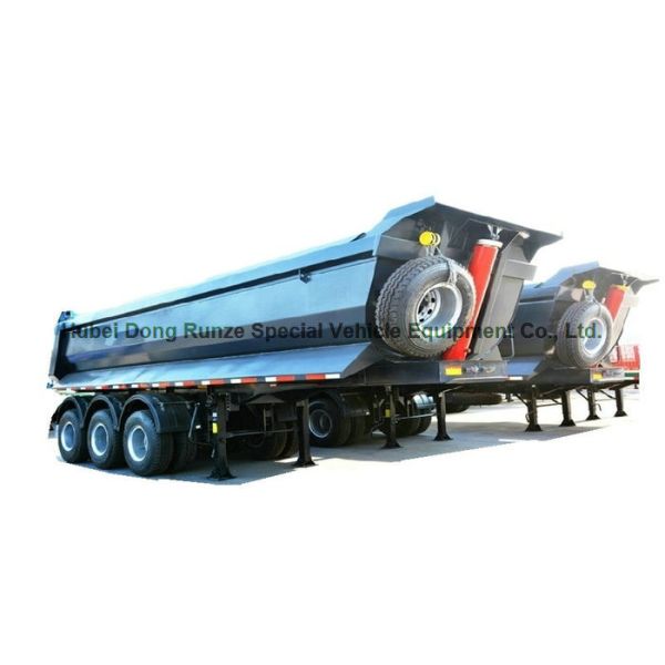 Buy Heavy Duty Dumper Semi Trailer Truck for 3 Axles U shape Hydraulic dump Tipper Trailer 45 - 50 Ton at wholesale prices