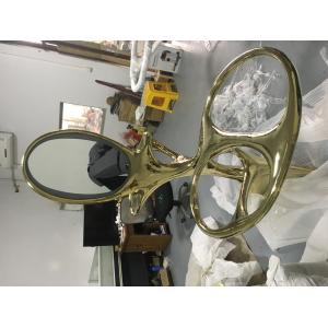 Inside dressing table with glass stainless steel plated titanium