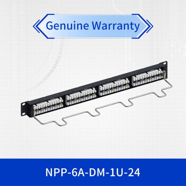 Buy NETCONNECT Category 6A 24 Port 1U Rack-Mountable Patch Panel for High-Density Network Installations at wholesale prices