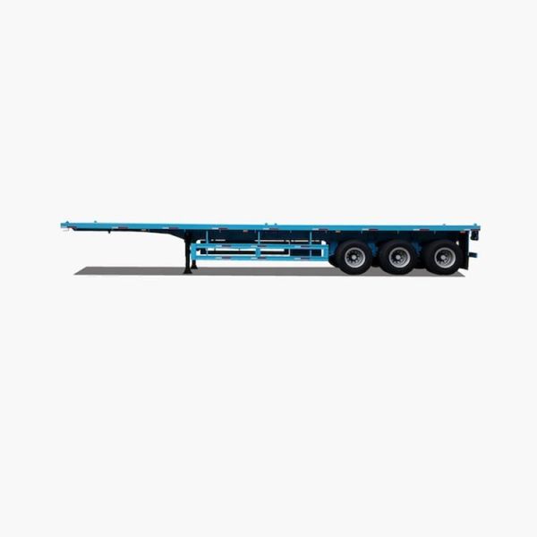 Buy                    40FT Flatbed Semi-Trailer with 3 Axles for Efficient Heavy Cargo Transportation              at wholesale prices