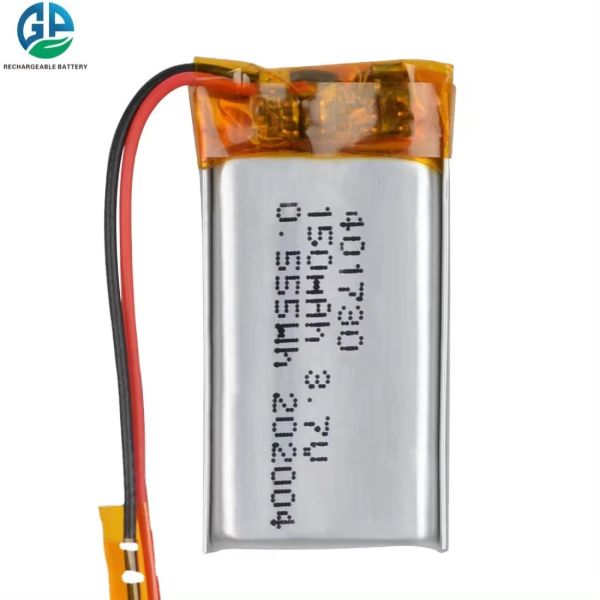 KC Approved Rechargeable Lithium Polymer Battery 3.7V 150mAh 401730 LiPo