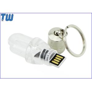Duplicate Energy Saving Lamp 32GB Pen Drives Flash Disk Transparent Acrylic