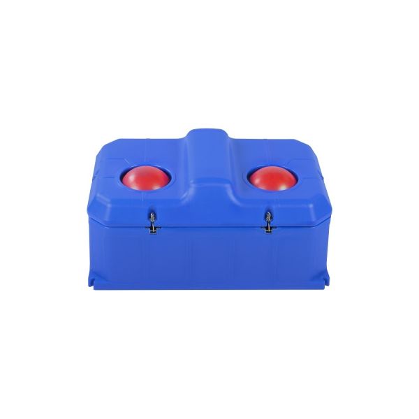 Heavy-Duty 85L Polyethylene Water Trough with Corrosion Resistance and Braided Hose