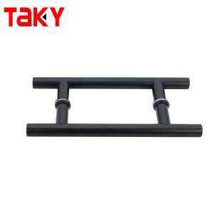 Glass and Wooden Door Handle for Office Sided Push Pull Puxadores para Porta de