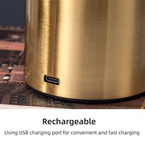 Vintage Led Desk Lamp With Dimmable Light And 5v Usb Charging