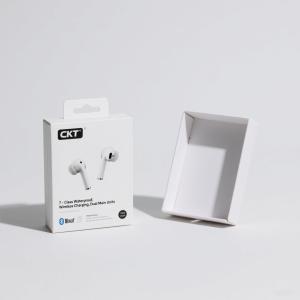 Custom Recycled Cardboard Wireless Headphone Packaging Box 3x3x3cm
