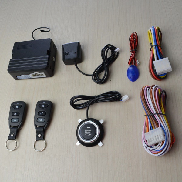Buy Car security Alarm system with smart button start engine  funtion at wholesale prices