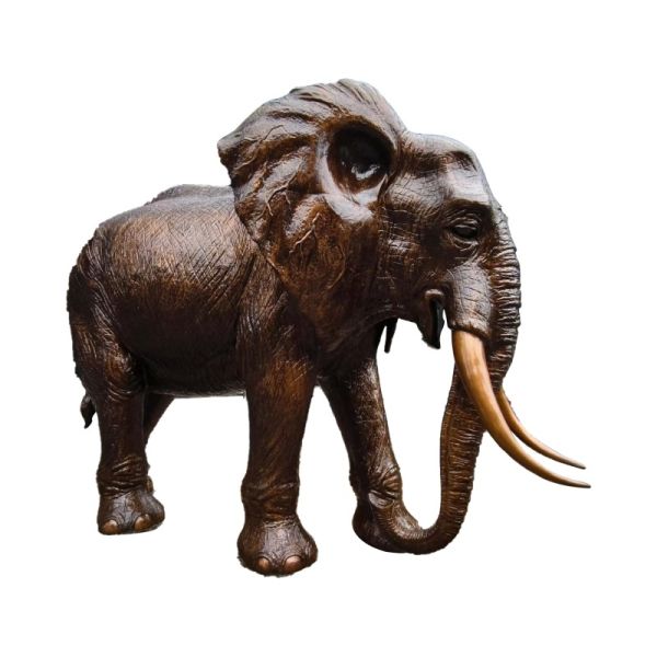 Buy Lifelike Bronze Elephant Sculpture Adaptable For Various Outdoor Spaces at wholesale prices