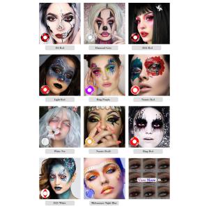 Sharingan Red Colored Contacts Tokyo Ghoul Cosplay Eye Contact Lenses