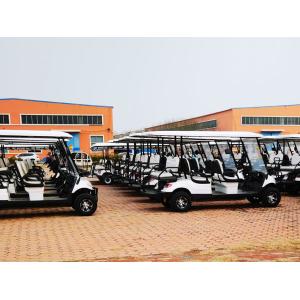 4kw Motor 60v 4+2 Seater black Electric Golf Cart With Off-Road Tires 1 year