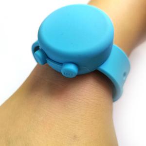 China Hand Sanitizer Silicone Refillable Wristband Wearable Dispenser Bracelet  Gel Holder on sale