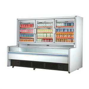Commercial Combination Island Display Freezer Refrigerator With Big Capacity