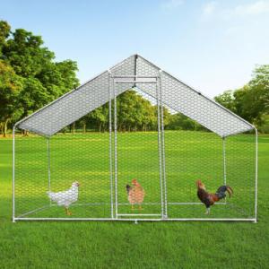 Silver Frame 27.5kgs 3mx2m Chicken Run Kennel