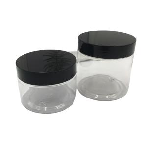 China Pet plastic jar cosmetic jars clear spice jars packaging on sale