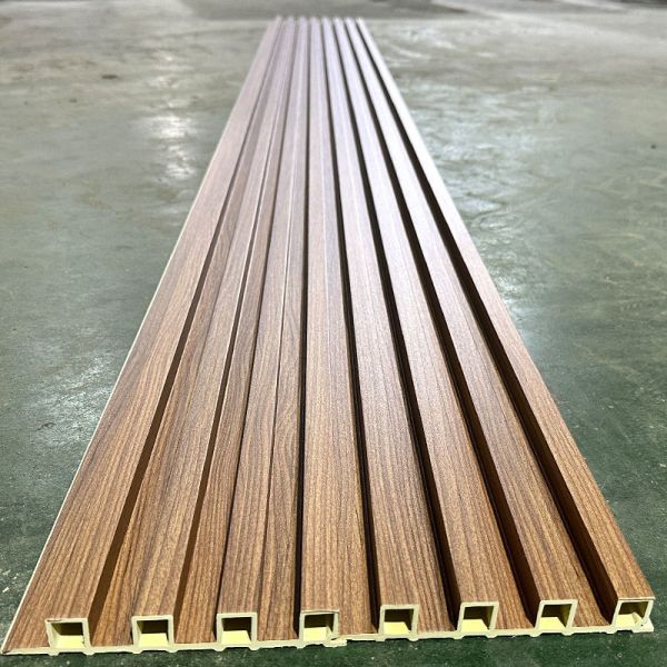 Buy Chinese Factory WPC Fluted Wall Panel PVC Board Slatted WPC Panel for Interior Decoration Wpc Wall Panel at wholesale prices