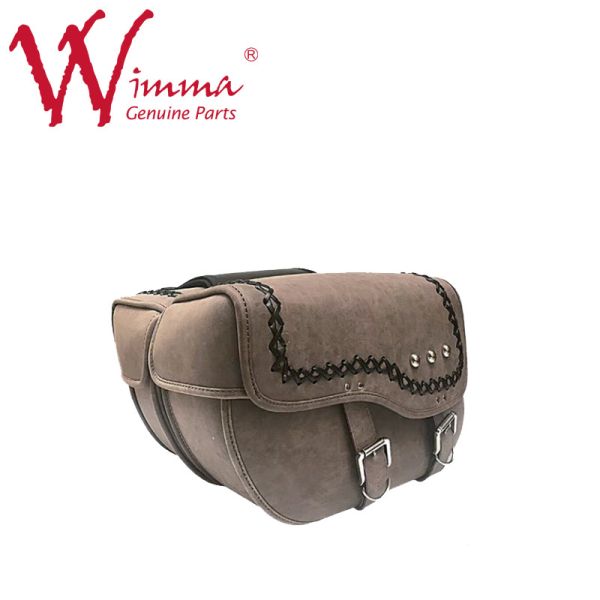 Buy Racing Motorcycle Side Saddle Bag PU Leather For Parts Accesories at wholesale prices