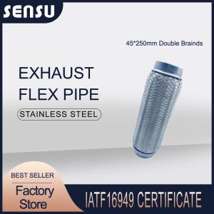 SS201 Double Braids Flexible Exhaust Pipe 45X250mm