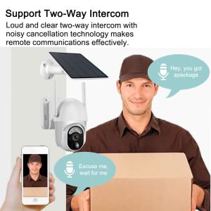 7800mAh Rechargeable Battery Security Camera 2.4Ghz WiFi Wire Free Security