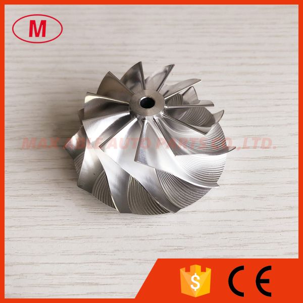TD04 45.47/60.48mm 11+0 blades high performance turbocharger milling/aluminum 2618/billet compressor wheel