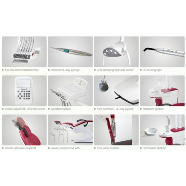 ST-D580 Ergonomic Dental Chair Unit , Top Mounted Dental Clinic Chair