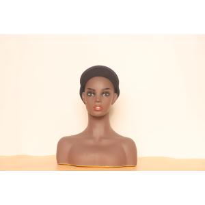 Human Skin Meticulous Makeup Mannequin Display Head With Shoulders