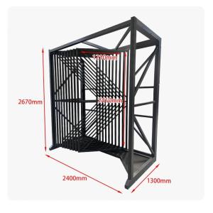 Page Turning Stone Sample Display Rack Free Standing Metal Wing Ceramic Tile