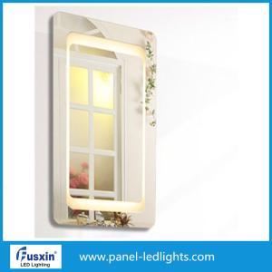 Frameless Square Oval Illuminated Bathroom Mirror With Demister