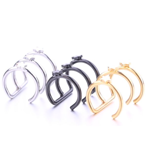 Indian hot sale fashion ear clip non pierced earrings star ear cuff