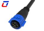 Push Lock Waterproof Data Cable Connector 3 Pin Power 4 Pin Panel Mount
