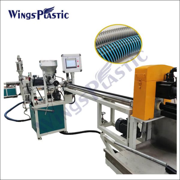 Buy Automatic Plastic Flexible EVA Material Retractable Hose Pipe Extrusion Machine at wholesale prices