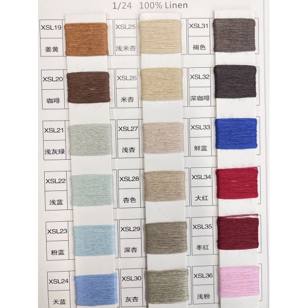 China Yarn Manufacturer yarn Wholesale Melange Linen Textile Blended Color Yarn for Weaving