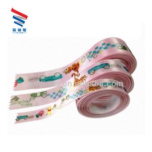 Low Minimum Custom Printed 3 Inch Satin Ribbon Tape Wired Colour Printer