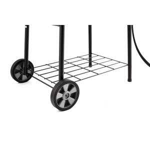 Smokeless Barrel Smoker BBQ Grill with Piezoelectric Ignition and Convenient