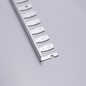10mm Square Edge Metal Tile Trim Smooth Surface