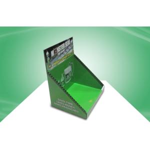 Green Recyclable Cardboard Countertop Displays For Car Accessories