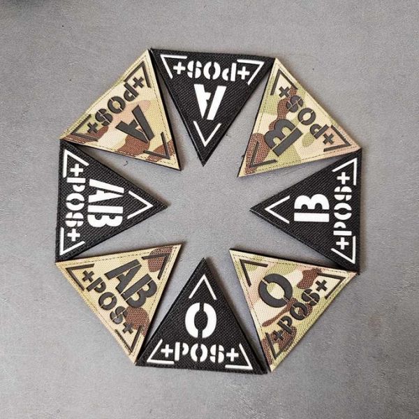 Tactical Ir Reflective Patches Velcro Laser Cut Border For Military