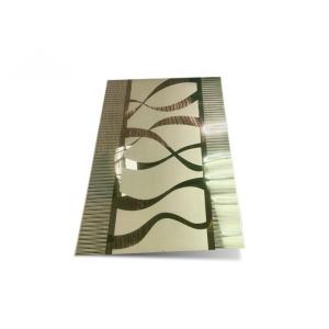0.3mm Elevator Stainless Steel Mirror Etched Brushed Finishes Custom Interior