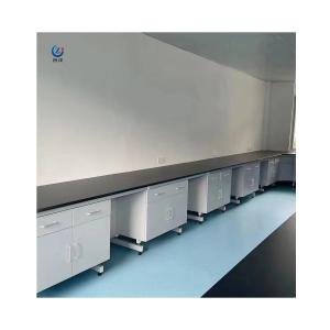 Modern Design Laboratory Workstations with Cupboard in White Customizable