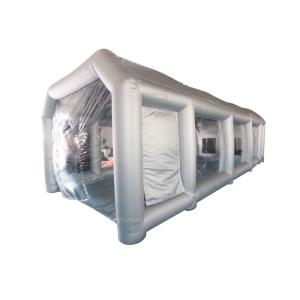 6x4x3m UV Resistant Silver Inflatable Car Spray Booth Painting Station For Car