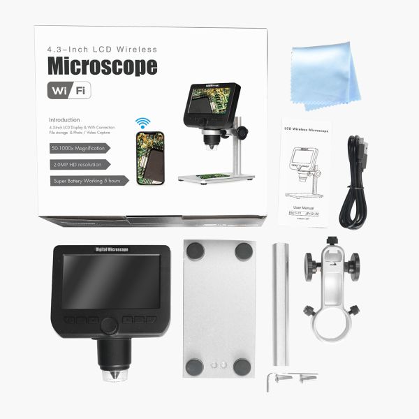 Sucker Bracket 1080P 1000X Handheld Portable Wifi Digital Microscope For Ipad IPhone Android Computer