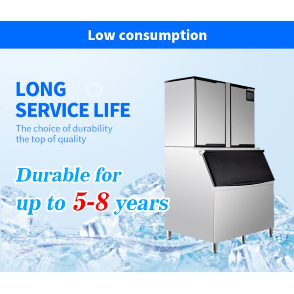 ETERNITY 750kg Commercial Ice Cube Machine Stainless Steel