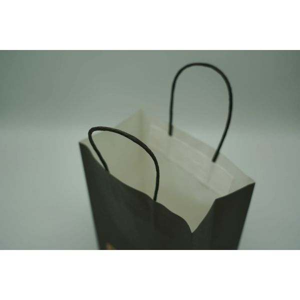 New Arrival Plain Handbag Carry Gift Colored, Brown Kraft Black Colorful Paper Bags With Handles For Packaging Package
